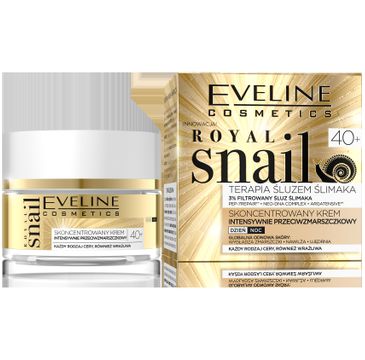 Eveline Royal Snail 40+ – skoncentrowany krem intensywnie  przeciwzmarszczkowy na dzień i noc (50 ml)