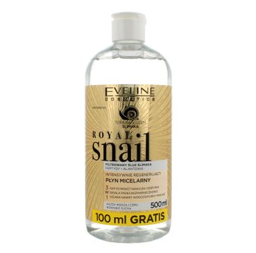 Eveline Royal Snail – płyn micelarny intensywnie regenerujący 3w1 (500 ml)