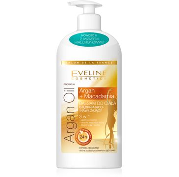 Eveline Salon De La France – balsam do każdego typu skóry ujędrniająco-nawilżający 3w1 argan oil & macadamia (350 ml)