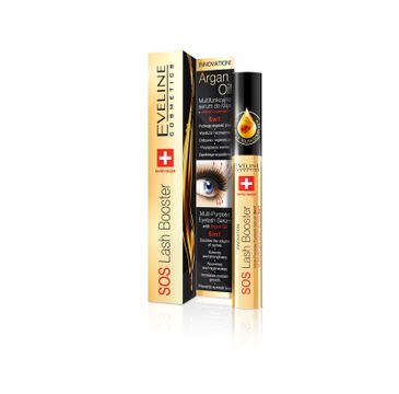 Eveline SOS Lash Booster – odżywka do rzęs 5w1 odbudowująca z olejkiem arganowym (10 ml)