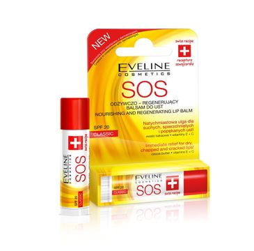 Eveline SOS odżywczo-regenerujący balsam do ust classic (1 szt.)