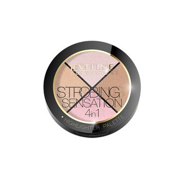 Eveline Strobing Sensation 4in1 – zestaw rozświetlaczy do twarzy (12 g)