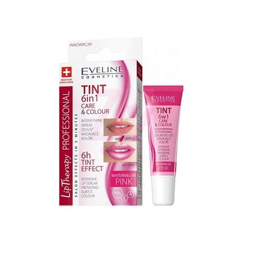 Eveline Tint 6in1 Care & Colour Intensive Lip Serum – intensywne serum do ust nadające kolor Watermelon Pink (12ml)