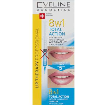 Eveline Total Action 8w1 – wypełniacz hialuronowy do ust (12 ml)