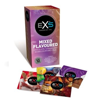 EXS Mixed Flavoured Condoms smakowe prezerwatywy (12 szt.)