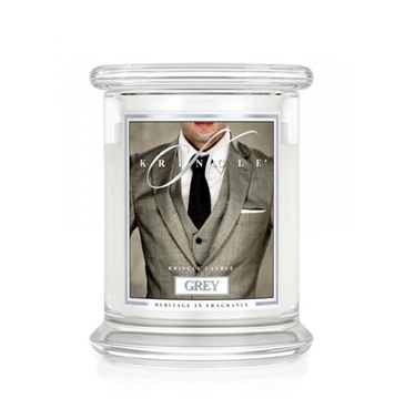 Kringle Candle – świeca zapachowa z dwoma knotami Grey (411 g)