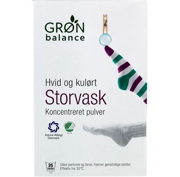 Gron Balance – Proszek do prania tkanin białych i kolorowych  Koncentreret Pulver (1.8 kg)