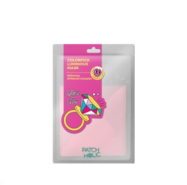 Patch Holic – Różowa rozświetlająca maska w płachcie Colorpick Luminous Mask (20 ml)