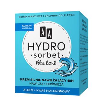 AA Hydro Sorbet Korean Formula Blue Bomb – krem silnie nawilżający 48h (50 ml)