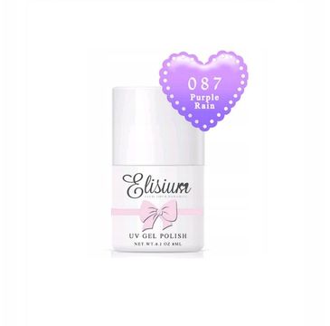 Elisium – lakier hybrydowy do paznokci UV Gel Polish 087 Purple Rain (8 ml)
