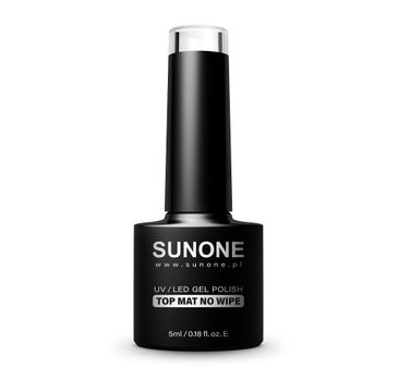 Sunone UV/LED Gel Polish Top Mat No Wipe( matowy top hybrydowy do paznokci 5 ml)