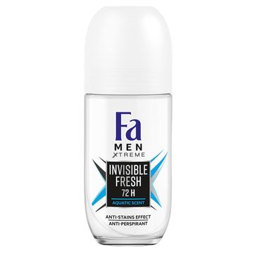 Fa Men Xtreme dezodorant roll-on Invisible Fresh (50 ml)