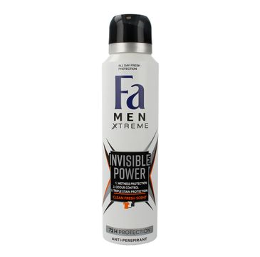 Fa Men Xtreme Invisible Power dezodorant w sprayu 72h (150 ml)