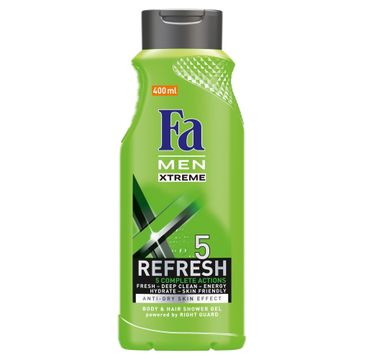 Fa Men Xtreme Refresh 5 żel pod prysznic (400 ml)