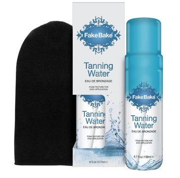 Fake Bake Tanning Water samoopalacz w postaci wodnej pianki (198 ml) + rękawica (1 szt.)