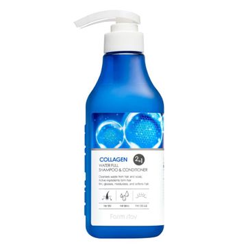 Farm Stay Collagen Water Full Shampoo & Conditioner 2in1 kolagenowy szampon z odżywką 2w1 (530 ml)
