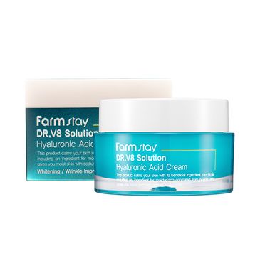 Farm Stay DR.V8 Solution Hialuronic Acid Cream krem do twarzy z hialuronem i witaminami (50 ml)