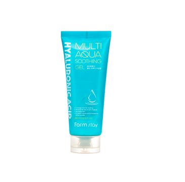 Farm Stay Hyaluronic Acid Multi Aqua Soothing Gel żel do twarzy łagodząco-nawadniający z kwasem hialuronowym (200 ml)