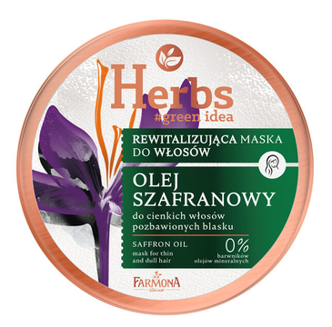 Farmona Herbs Rewitalizująca maska Olej Szafranowy (250 ml)