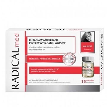 Radical Med Anti Hair Loss Ampoule Treatment kuracja w ampułkach przeciw wypadaniu włosów 15x5ml