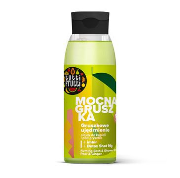 Tutti Frutti ujędrniający olejek do kąpieli i pod prysznic Gruszka i Imbir + Detox Shot Mg (400 ml)