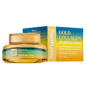 FarmStay Gold Collagen Nourishing Cream odżywczy krem do twarzy z kolagenem 55ml