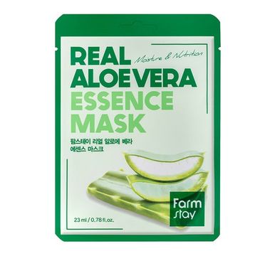 FarmStay Real Aloe Vera Essence Mask nawilżająca maseczka w płachcie z ekstraktem z aloesu (23 ml)