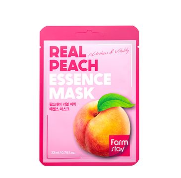 Farm Stay Real Peach Essence Mask odżywcza maseczka w płachcie z ekstraktem brzoskwini (23 ml)