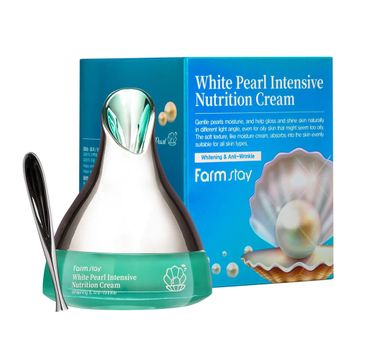 FarmStay White Pearl Intensive Nutrition Cream przeciwzmarszczkowy krem z ekstraktem z pereł 50g