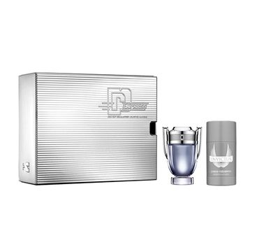 Paco Rabanne – Invictus zestaw woda toaletowa spray 50ml + dezodorant sztyft 75ml (1 szt.)