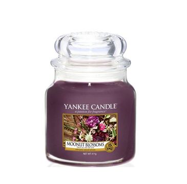 Yankee Candle – Świeca zapachowa średni słój Moonlit Blossoms (411 g)