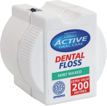 Active Oral Care Dental Floss nić dentystyczna woskowana Mint (200 m)