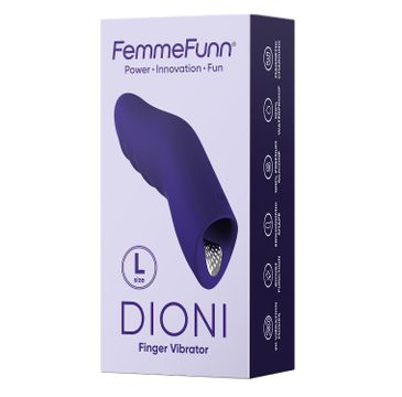 FemmeFunn Dioni Large wibrator na palec Dark Purple