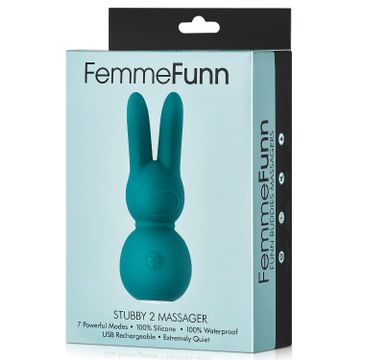 FemmeFunn Stubby 2 Massager mini wibrator punktu G + masażer typu króliczek Turqouise