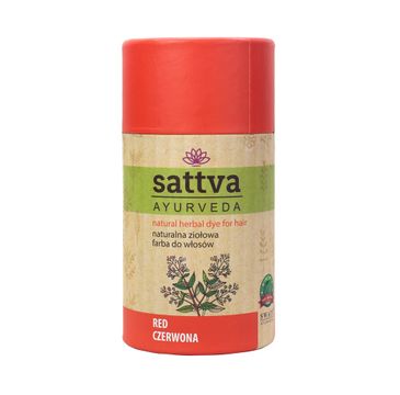 Sattva Natural Herbal Dye for Hair naturalna ziołowa farba do włosów Pure Red 150g