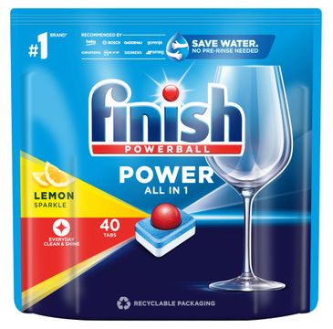 Finish Power All in 1 tabletki do zmywarki Lemon 40szt