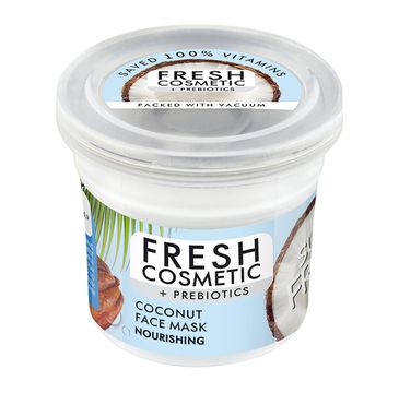 Fitokosmetik Fresh Cosmetic + Prebiotics Nourishing Coconut Face Mask odmładzająco-odżywcza kokosowa maska do twarzy (50 ml)