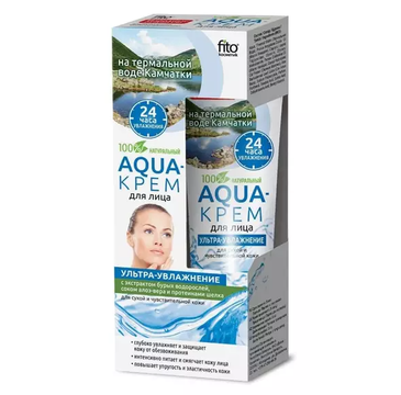 Fitokosmetik Aqua krem do twarzy ultra nawilżenie cera sucha i wrażliwa Aloes i Proteiny Jedwabiu (45 ml)