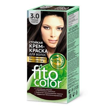 Fitokosmetik Fitocolor farba krem do włosów nr 3.0 ciemny kasztan (80 ml)