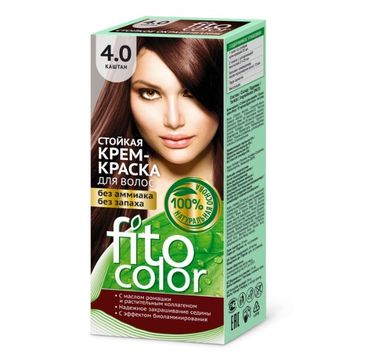 Fitokosmetik Fitocolor farba krem do włosów nr 4.0 kasztan (80 ml)