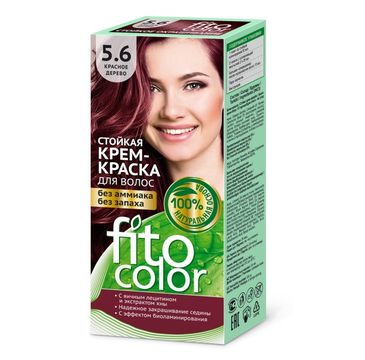 Fitokosmetik Fitocolor farba krem do włosów nr 5.6 drzewo czerwone (80 ml)