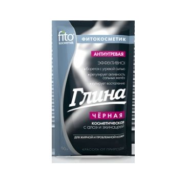 Fitokosmetik glinka czarna przeciw trądzikowa do cery tłustej i mieszanej (60 g)