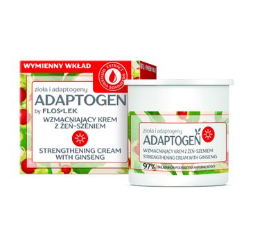 Floslek Adaptogen Wzmacniający Krem z żeń-szeniem na dzień - wymienny wkład (50 ml)