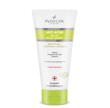 Floslek Anti Acne Program Antybakteryjny Żel do mycia twarzy 200 ml
