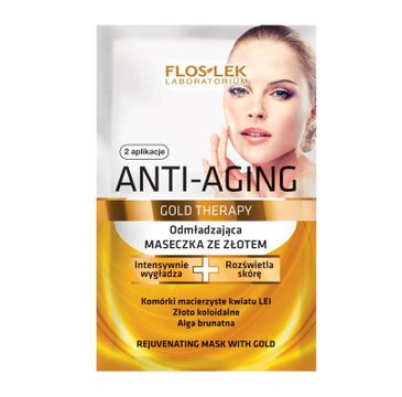 Floslek Anti Aging Gold Therapy maseczka do cery dojrzałej ze złotem 2 x 5 ml