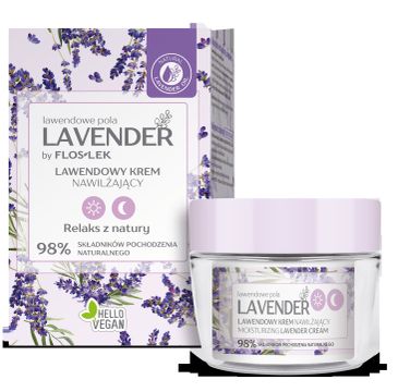 Floslek Lavender  lawendowe pola Lawendowy krem nawilżający na dzień i na noc (50 ml)