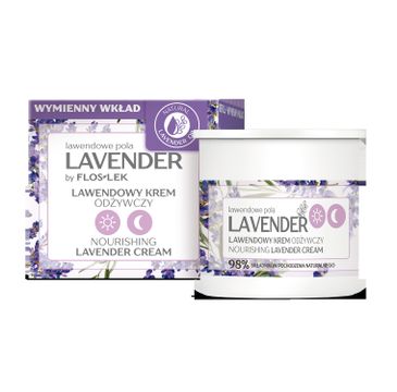 Floslek Lavender lawendowe pola Lawendowy krem odżywczy na dzień i na noc - wkład (50 ml)