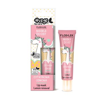 Floslek – Lip Care Vege Maska do ust Cytrynowa Odnowa (14 g)