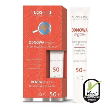 Floslek Odnowa Argan+ 50+ krem odżywczy pod oczy na dzień i noc 15 ml