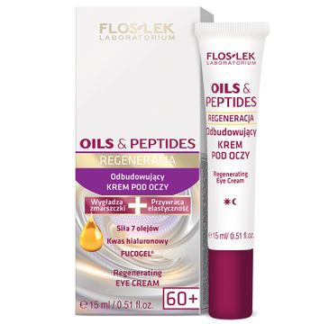 Floslek Oil & Peptides Regeneracja 60+ odbudowujący krem pod oczy 15ml